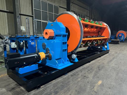 Sztywna skręcarka do produkcji drutu/kabli – 6+12, odpowiednia do szpul 630mm